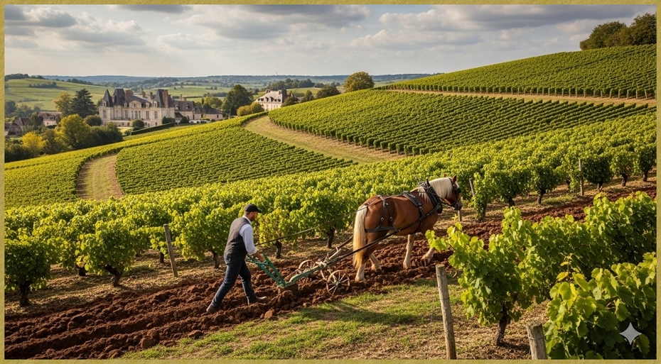 Préparation du terrain - Histoire de Savennieres Préparation du terrain -
