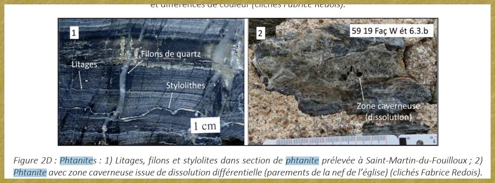 Phtanite de St Martin du Fouilloux 